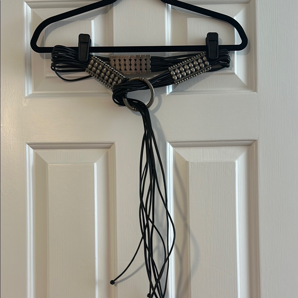 Brighton (maybe)  Black and Silver Women's Belt